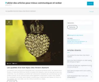 Pidancet.fr(Publier des articles pour mieux communiquer et ranker) Screenshot