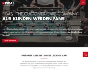 Pidas.com(Wir sind geborene Support) Screenshot