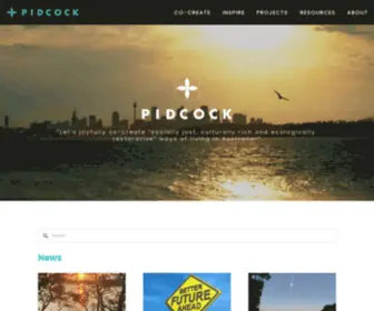 Pidcock.com.au(Co-creating an abundant living future) Screenshot