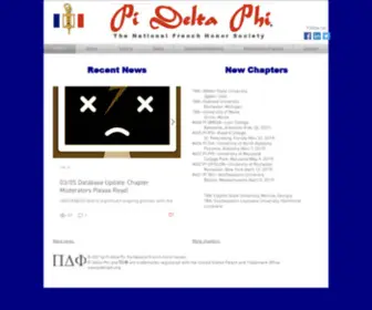 Pideltaphi.org(Pi Delta Phi) Screenshot