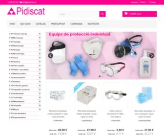 Pidiscat.cat(Material científic i de laboratori) Screenshot