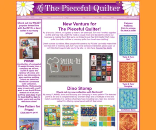Piecefulquilter.com(The Pieceful Quilter) Screenshot