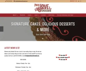 Pieceloveandchocolate.com(Piece, Love & Chocolate) Screenshot