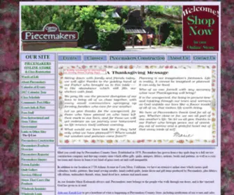 Piecemakers.com(Piecemakers Country Store for quilting & ribbon embroidery) Screenshot