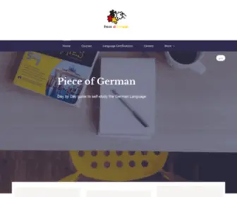 Pieceofgerman.com(Piece of German) Screenshot