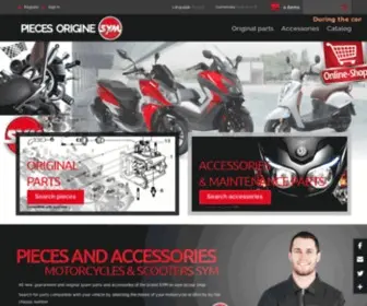 Pieces-Origine-SYM.fr(PIECES ET ACCESSOIRES MOTOS ET SCOOTERS SYM) Screenshot