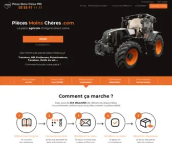 Piecesmoinscheres.com(Le spécialiste de la pièce agricole en ligne) Screenshot