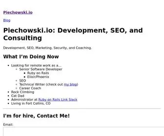Piechowski.io(Development) Screenshot