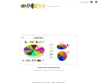 Piecolor.com(Create a pie chart) Screenshot