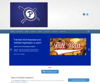 Piedmontbaseball.org(Softball Foundation) Screenshot