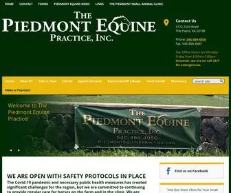 Piedmontequinepractice.com(Veterinarians in The Plains) Screenshot