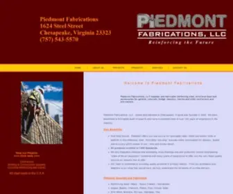 Piedmontfabrication.com(Rebar) Screenshot