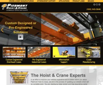 Piedmonthoist.com(Piedmont Hoist & Crane Overhead Crane) Screenshot