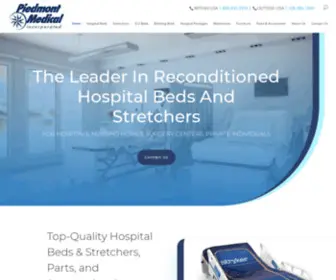 Piedmontmedicalinc.com(Refurbished Hospital Beds) Screenshot