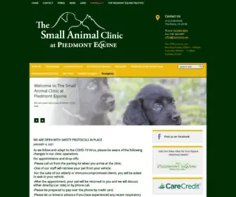Piedmontsmallanimal.com(Veterinarians in The Plains) Screenshot