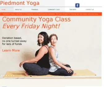 Piedmontyoga.com(Piedmont Yoga) Screenshot