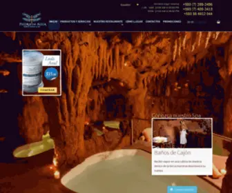 Piedradeagua.com.ec(Hot springs and Spa in Cuenca Ecuador) Screenshot