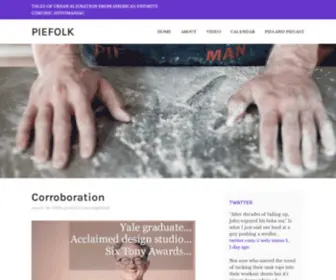 Piefolk.net(Tales of urban alienation from america's favorite chronic) Screenshot