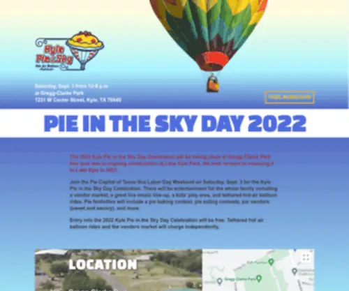 Pieinthesky.com(Hot Air Balloon Festival & Pie Eating Contest) Screenshot