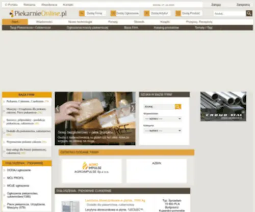 Piekarnieonline.pl(Wyposażenie piekarni) Screenshot