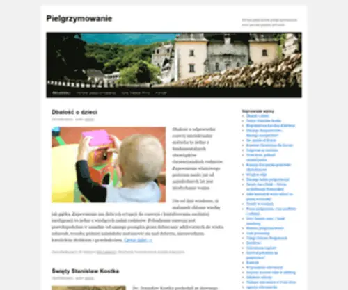 Pielgrzymowanie.eu(Strona poświęcona pielgrzymowaniu oraz szeroko pojętej ochroniePielgrzymowanie) Screenshot