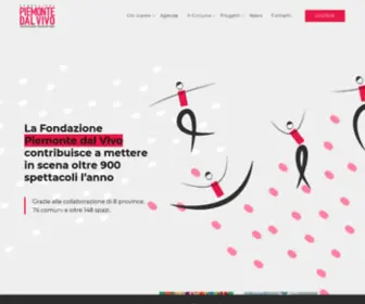 Piemontedalvivo.it(Fondazione Piemonte dal Vivo) Screenshot