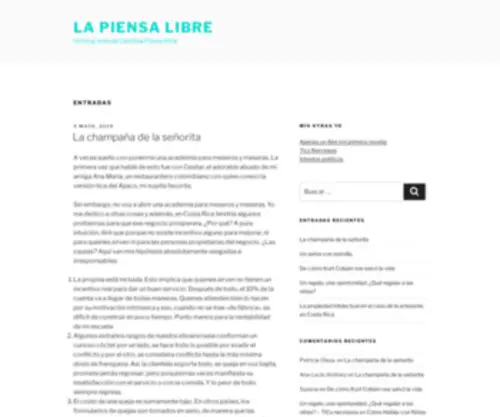 Piensalibre.net(La Piensa Libre) Screenshot