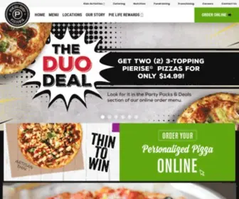 Pieology.com(Order Custom Pizza Delivery and Carryout Online) Screenshot