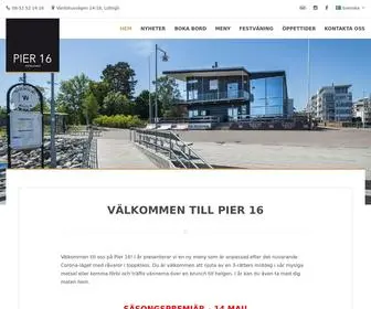 Pier16.se(Välkommen till Pier 16) Screenshot
