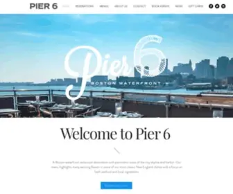 Pier6Boston.com(Pier 6) Screenshot