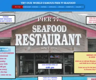 Pier77Seafood.com(PIER 77 SEAFOOD) Screenshot