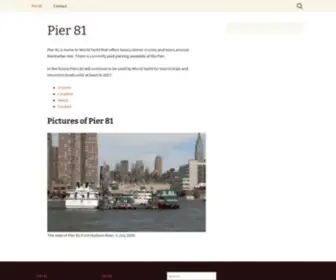 Pier81.com(Pier 81) Screenshot