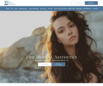 Pieraesthetics.com(Pier Medical Aesthetics) Screenshot