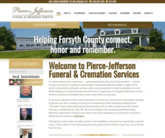 Pierce-Jeffersonfuneralservice.com(Funeral Homes & Cremation Services) Screenshot