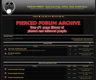 Piercedforum.com(PIERCED FORUM) Screenshot