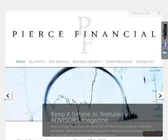 Piercefinancial.org(Pierce Financial) Screenshot