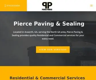 Piercepaving.com(Pierce Paving & Sealing) Screenshot