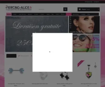 Piercing-Alice.fr(Piercing pas cher en ligne) Screenshot