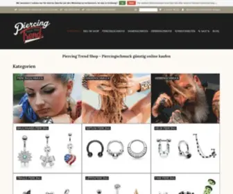 Piercing-Trend.com(Piercing Shop) Screenshot