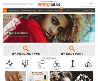 Piercingmania.co.uk(Piercing Mania) Screenshot