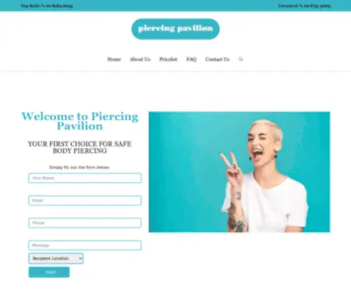 Piercingpavilion.com.au(Professional Body Piercing) Screenshot