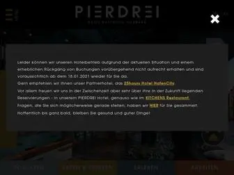 Pierdrei-Hotel.de(PIERDREI Hotel HafenCity Hamburg) Screenshot