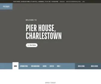 Pierhousehotel.com(The Pier House Hotel and Restaurant in St Austell Cornwall) Screenshot