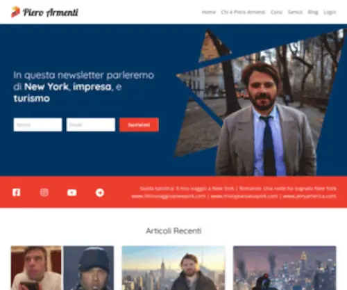 Pieroarmenti.com(Piero Armenti e i suoi segreti per trionfare sui social) Screenshot