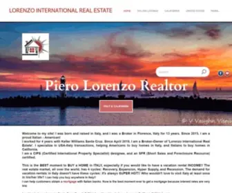 Pierolorenzorealtor.com(LORENZO INTERNATIONAL REAL ESTATE) Screenshot