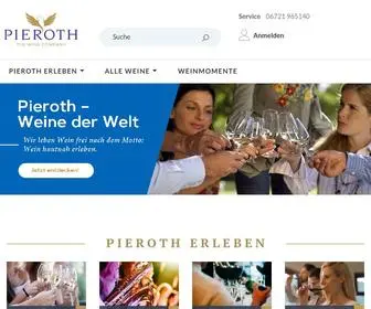 Pieroth.de(Von der allerersten Weinprobe bis hin zu immer neuen Geschmackserlebnissen) Screenshot