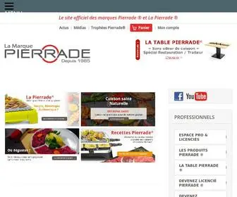 Pierrade.com(Le site officiel des marques Pierrade ® et La Pierrade ®. La Pierrade ®) Screenshot