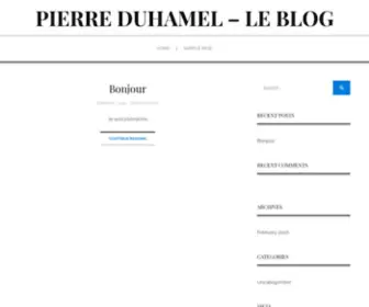Pierreduhamel.ca(Le blog) Screenshot