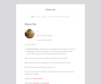 Pierrefar.com(Pierre Far) Screenshot
