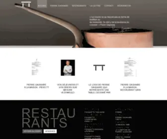 Pierregagnaire.com(Pierre Gagnaire) Screenshot